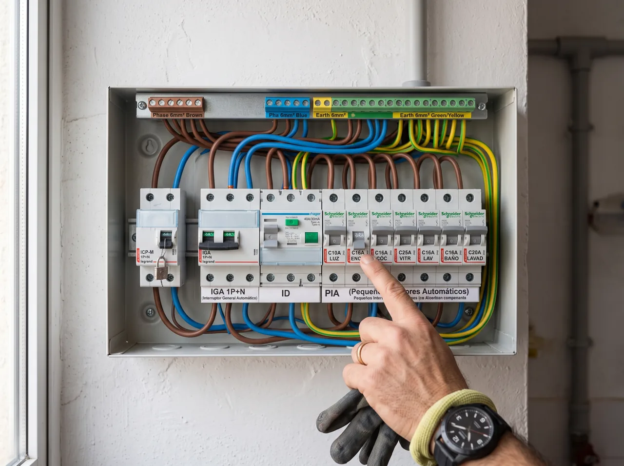 Cuadro eléctrico adaptado a la normativa REBT para el boletín en Rubí