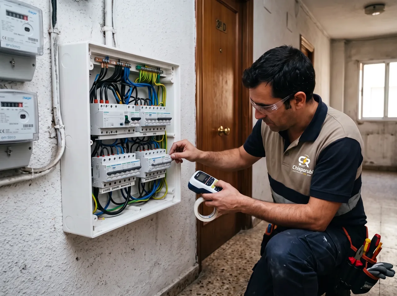 Cuadro eléctrico de servicios comunes de una comunidad de vecinos en Rubí