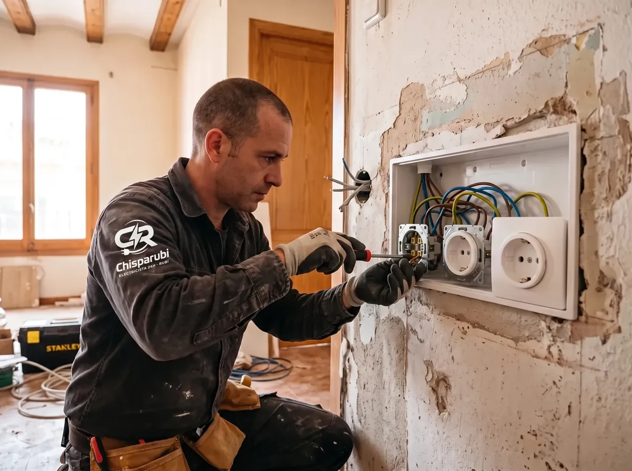 Instalación de nuevos mecanismos eléctricos en una vivienda de Rubí