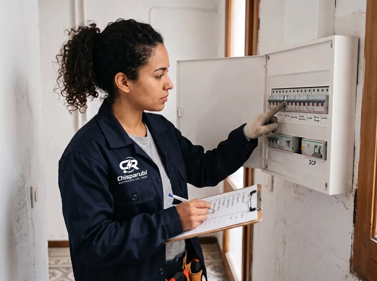 Revisión eléctrica del cuadro de una vivienda en Rubí